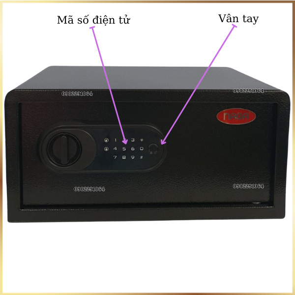 Két sắt vân tay khách sạn BG200