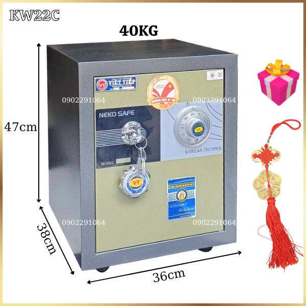 Két sắt Việt Tiệp giá rẻ KW22C khóa cơ