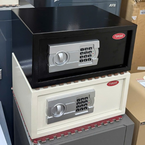 Hình ảnh Két sắt khách sạn cao cấp NAGA NG200LT mini màu trắng, đen0