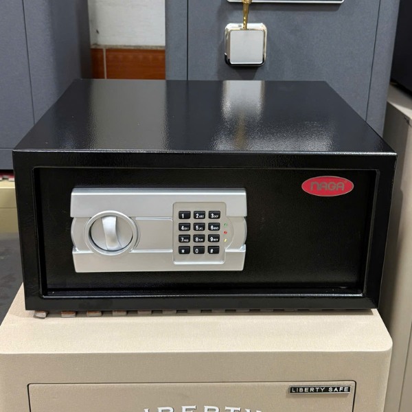 Hình ảnh Két sắt khách sạn cao cấp NAGA NG200LT mini màu trắng, đen3