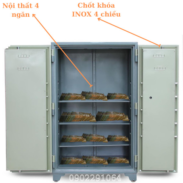 Hình ảnh Két sắt 2 cánh to cỡ lớn BDI 1600E điện tử1