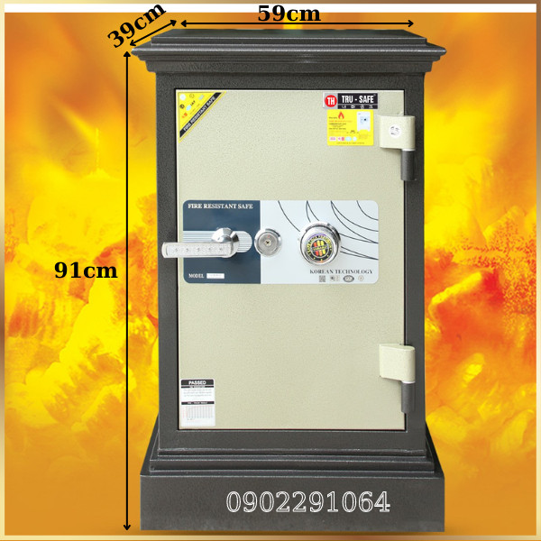 Hình ảnh Két sắt ngân hàng giá rẻ trusafe C74KC khóa cơ0