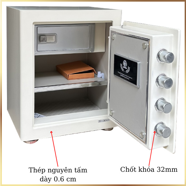 Hình ảnh Két sắt nhập khẩu AFB HK-A1D-45HM màu trắng kết nối điện thoại1