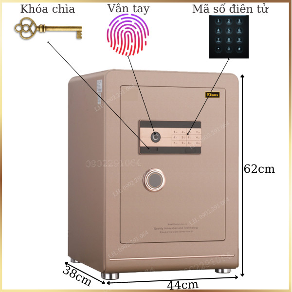 Hình ảnh Két sắt nhập khẩu bofa 60BJ khóa vân tay điện tử  kết nối điện thoại2