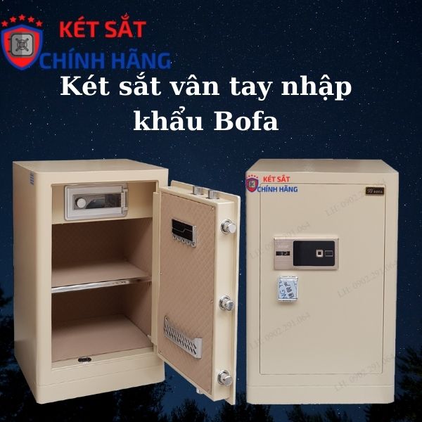 Két sắt nhập khẩu vân tay Bofa an toàn chống cháy tốt nhất 