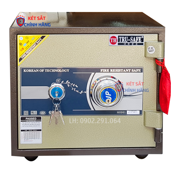 Két sắt mini khóa cơ đổi mã Trusafe KCC41ĐM chống cháy đổi mã theo ý muốn an toàn 