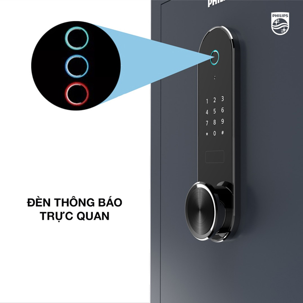 Két sắt Philips SBX601 có Đèn thông báo trực quan