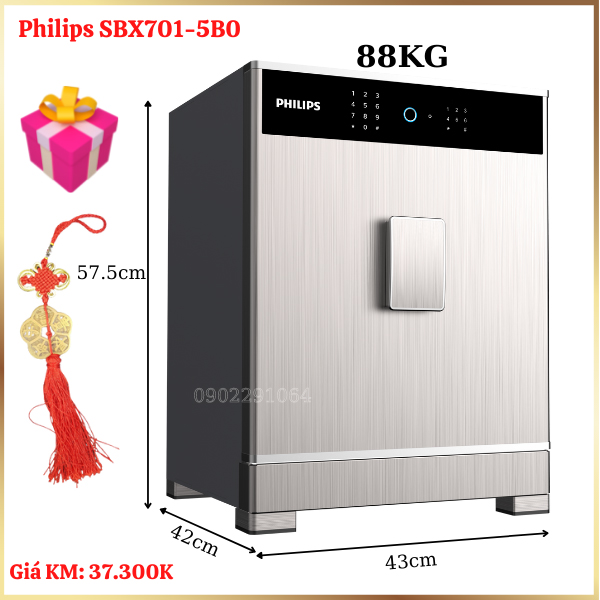 Hình ảnh Két sắt vân tay Philips SBX701-5B00