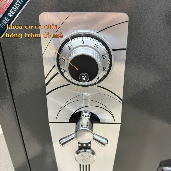 Két sắt siêu cường Việt Tiệp khóa cơ chống xoay chống trộm dò mã số