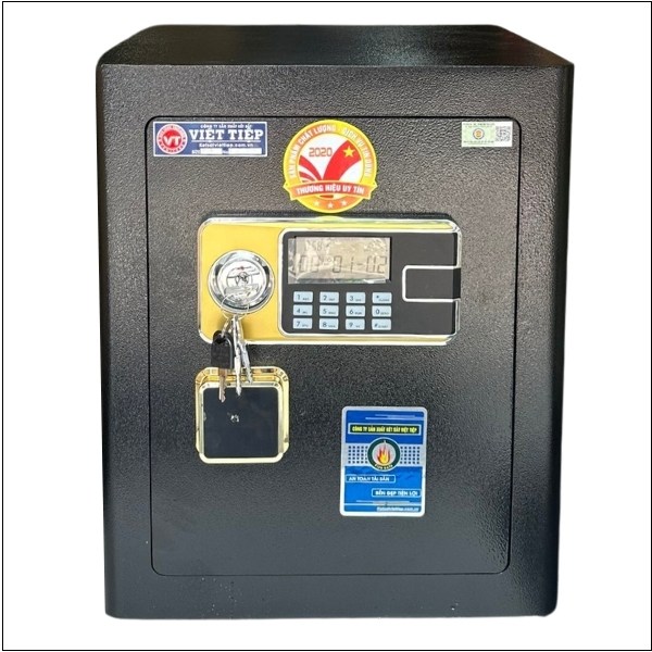 Hình ảnh Két sắt siêu cường Việt Tiệp KSC55E điện tử màu đen, trắng4