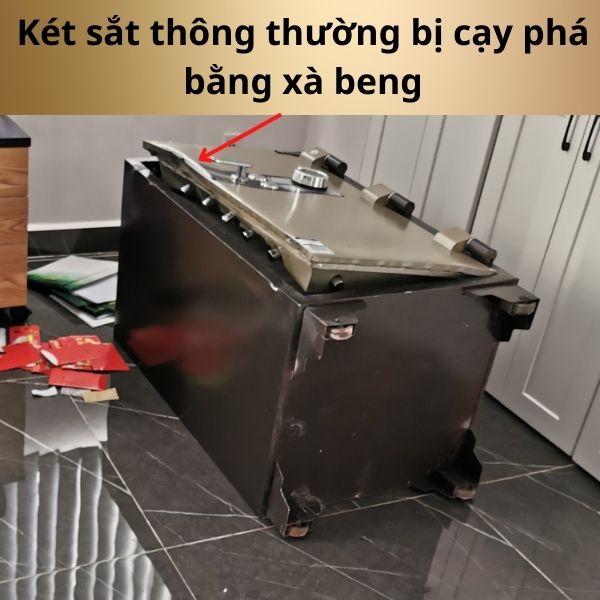 Các két sắt thông thường rất dễ bị lạy phá còn két sắt siêu cường Việt Tiệp thì an toàn tuyệt đối