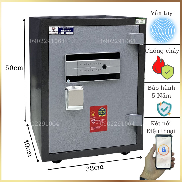 Két sắt Vân tay Việt Tiệp KW52FE