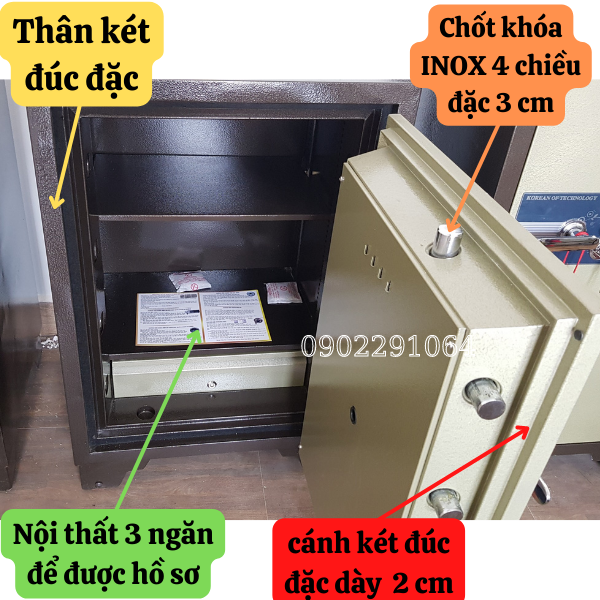 Hình ảnh Két sắt to cỡ lớn Việt Tiệp KW915E điện tử chống cháy1