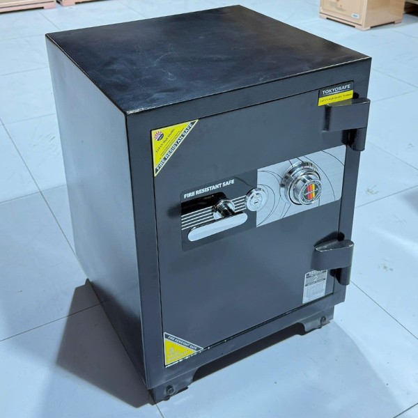 Hình ảnh Két sắt TOKYO TKO68C cơ đổi mã 110kg chống cháy cho gia đình công ty5