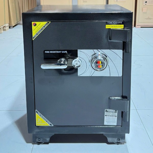 Hình ảnh Két sắt TOKYO TKO68C cơ đổi mã 110kg chống cháy cho gia đình công ty0