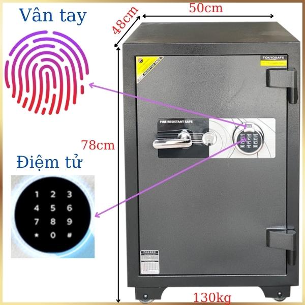 Hình ảnh Két sắt vân tay Nhật Bản TOKYO TKO78F chính hãng màu đen0