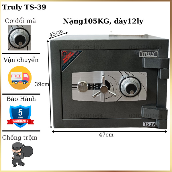 Két sắt Truly TS39 chính hãng