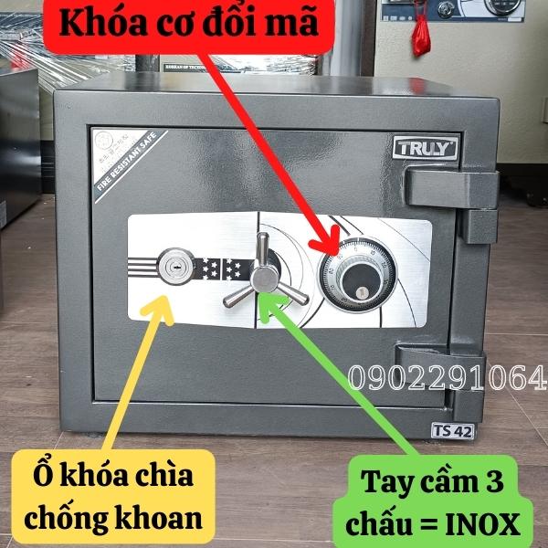 Két sắt Truly siêu cường TS42 khóa cơ chống cháy màu đen