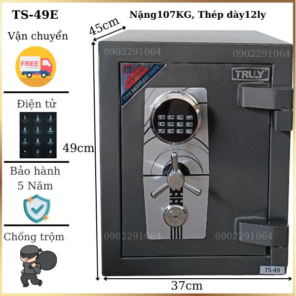 Két sắt Truly siêu cường TS49E điện tử chính hãng