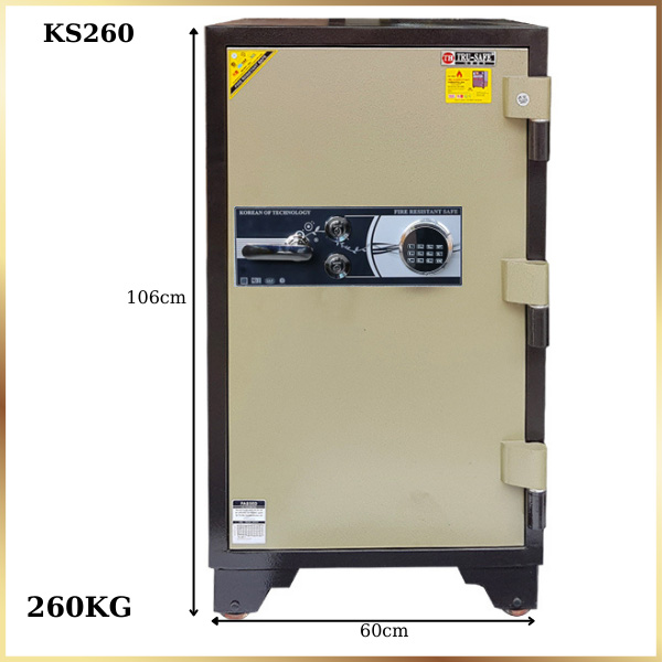 Hình ảnh Két Sắt Hàn Quốc Trusafe KS260DTLED khóa điện tử chống cháy cỡ to đại0