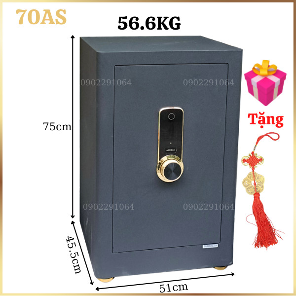 Két sắt vân tay điện tử Aifeibao HK-MD-70AS màu đen