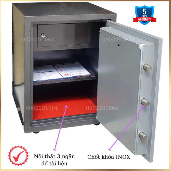 Hình ảnh Két sắt chống cháy việt nhật VN58VT vân tay cao cấp1