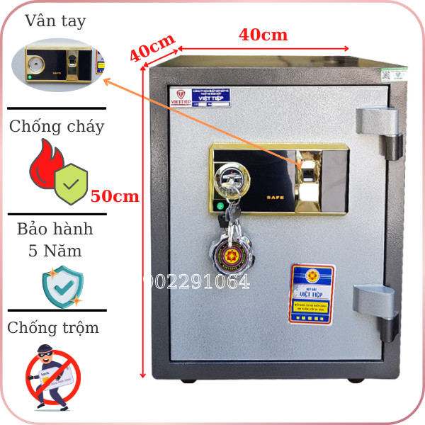 Hình ảnh Két sắt vân tay Việt Tiệp KW50VT chống cháy3