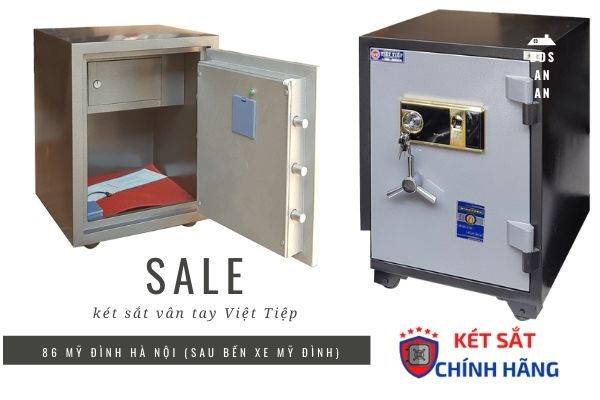 Két sắt vân tay Việt Tiệp hiện đại cao cấp đặc biết chống cháy chống trộm an toàn 