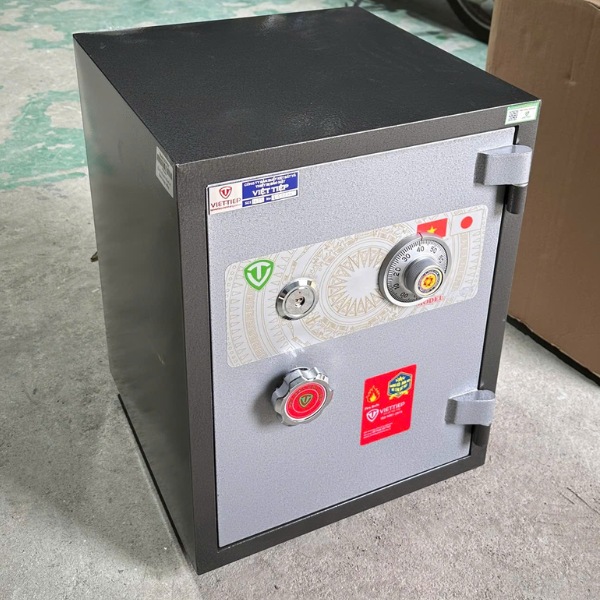 Hình ảnh Két sắt Việt Tiệp khóa cơ KW55C chống cháy chống trộm0