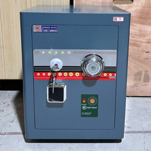 Hình ảnh Két sắt Việt Nhật VN-56AD 60kg cơ đổi mã chống cháy0