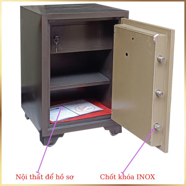 Hình ảnh Két sắt Việt Nhật VN79DM cơ đổi mã chống cháy( gia đình- văn phòng)4