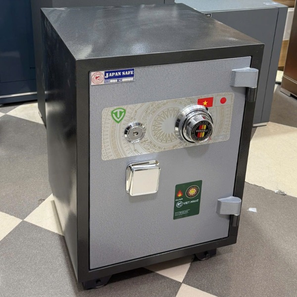 Hình ảnh Két sắt Việt Nhật VN79DM cơ đổi mã chống cháy( gia đình- văn phòng)0