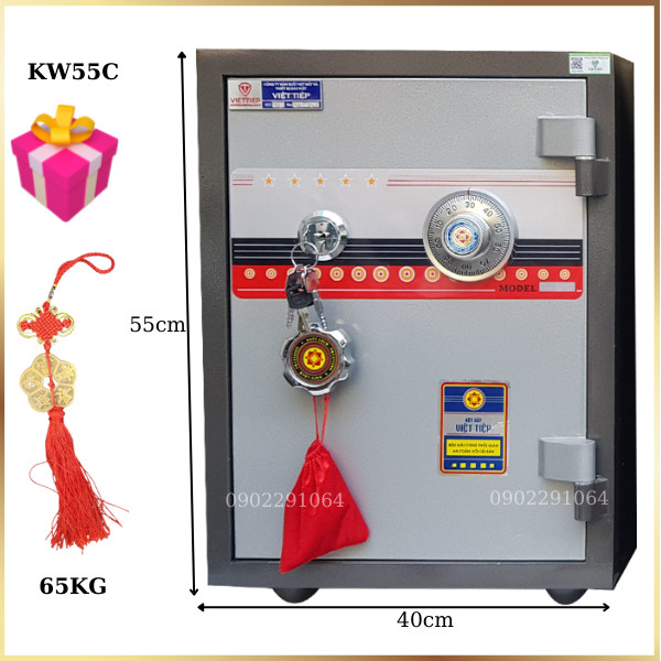Hình ảnh Két sắt Việt Tiệp khóa cơ KW55C chống cháy chống trộm0