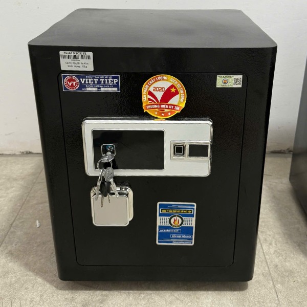 Hình ảnh Két sắt Siêu cường Việt Tiệp KSC50FE vân tay điện tử màu đen, trắng4