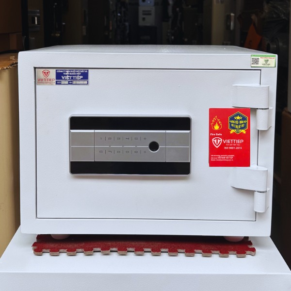 Két sắt Việt Tiệp KW39FE màu trắng kết nối điện thoại