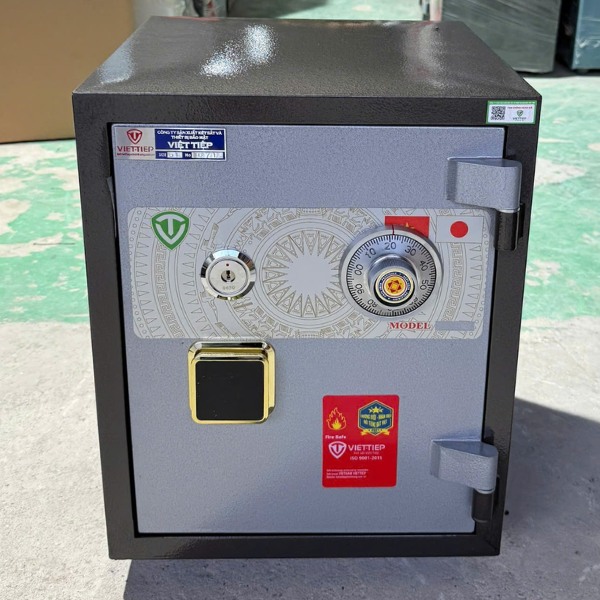Hình ảnh Két sắt Việt Tiệp khóa cơ KW50C bền chống cháy0