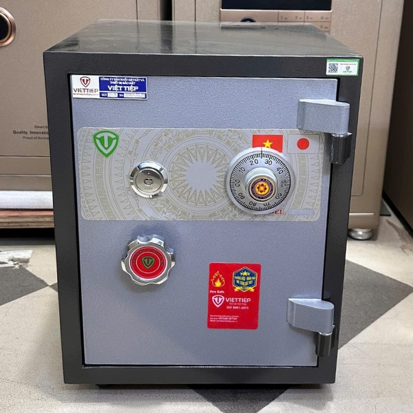 Hình ảnh Két sắt Việt Tiệp khóa cơ KW50C bền chống cháy0