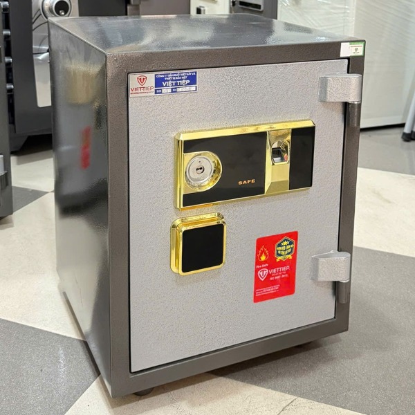 Hình ảnh Két sắt mini vân tay Việt Tiệp KW58VT chống cháy bảo mật cao0