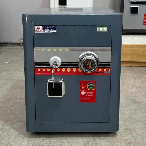 Hình ảnh Két sắt tài lộc Việt Tiệp KW58SCDM - 56kg -Cơ đổi mã3