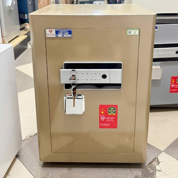 Hình ảnh Két sắt Tài Lộc  Việt Tiệp KW63SCFE siêu cường vân tay kết nối điện thoại0