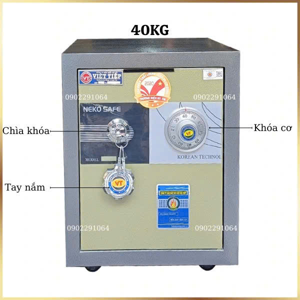 Hình ảnh Két sắt mini có khe bỏ tiền việt tiệp VK47 khoét mặt0