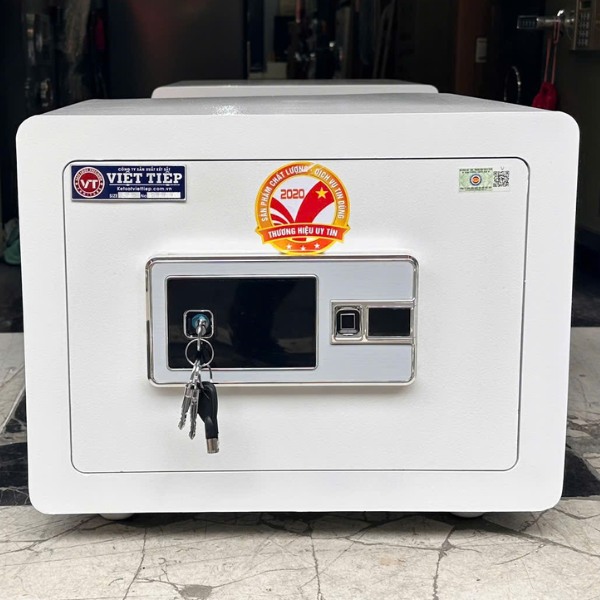 Két sắt Việt Tiệp VT38 mini vân tay điện tử cỡ nhỏ để trong tủ chống cháy 2000 độ C