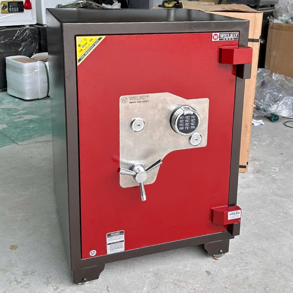 Hình ảnh Két sắt welko xuất khẩu Mỹ US88F vân tay màu đỏ chống trộm3