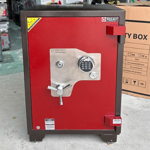Hình ảnh Két sắt welko xuất khẩu Mỹ US88F vân tay màu đỏ chống trộm0