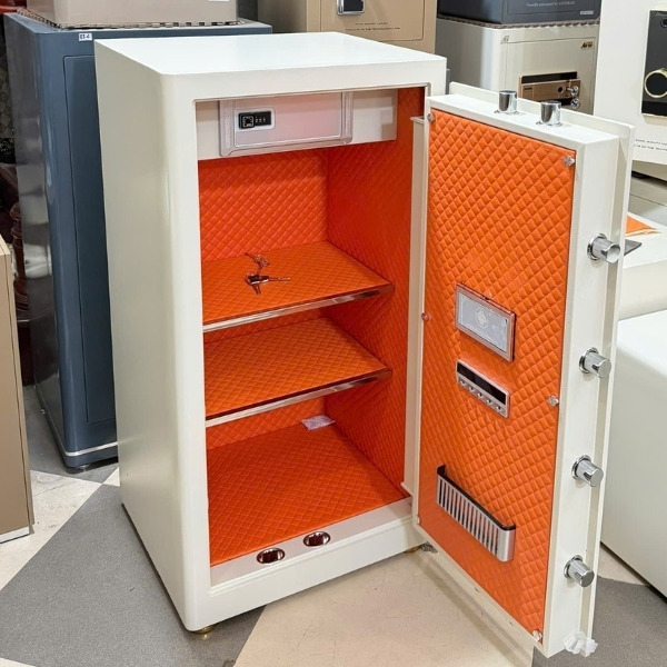 Nội thất két sắt Xuân Hòa to cỡ lớn KIVA KV-100FID face ID khuôn mặt, APP rộng chia 4 ngăn