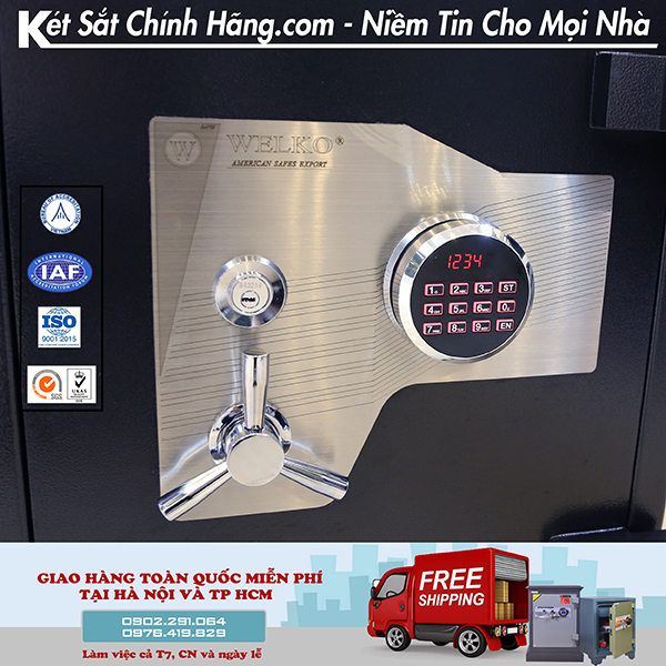 Két sắt xuất khẩu Mỹ có bảng điều khiển điện tử hiện đại