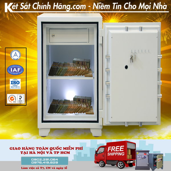 két sắt xuất khẩu mỹ khóa vân tay điện tử US88VTDT chống trộm khoan phá