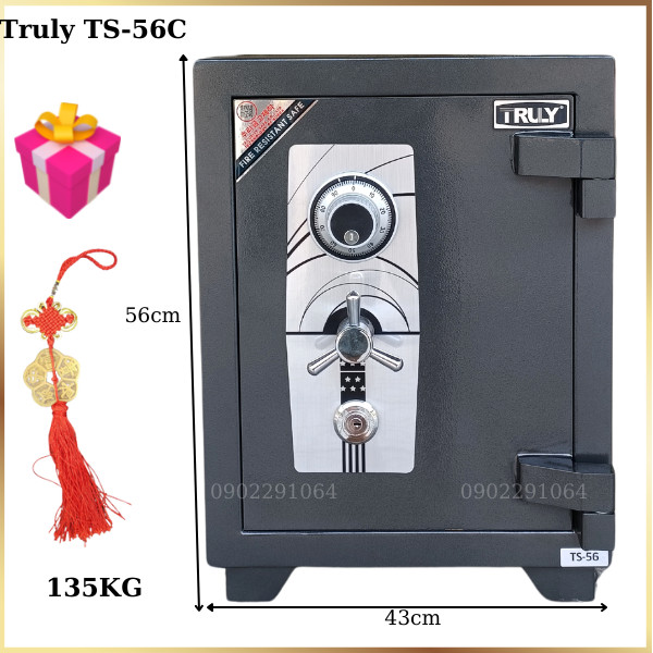 Két sắt xuất khẩu Mỹ siêu cường truly TS56C khóa cơ