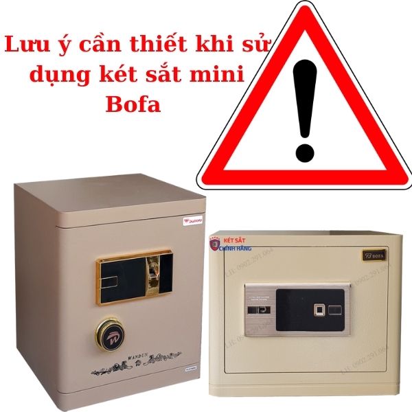 Những lưu ý trước khi mua - sử dụng dòng két sắt mini nhập khẩu bofa