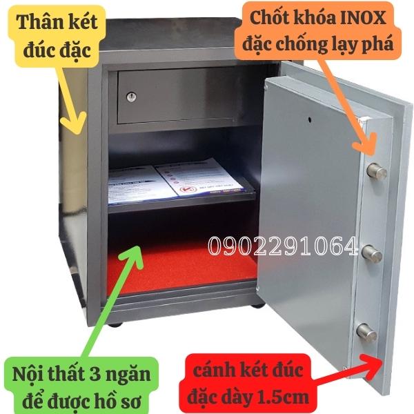 Két sắt việt nhật chống cháy VN38KC khóa cơ an toàn, chống trộm